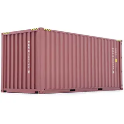 Seefracht Container 20ft braun Modell von MarGe Models 1:32