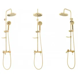 REA REA-P7006 - Duschset mit Mischbatterie LUIS in Gold - Gold