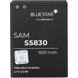 Bluestar Akku Ersatz kompatibel mit Samsung S5830 Galaxy Ace/ Galaxy Gio (S5670) 1600 mAh Austausch Batterie Accu EB494358VU