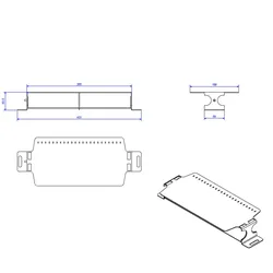 BACHMANN Consolidation Point Halterung 6-fach, verpackt im Polybeutel