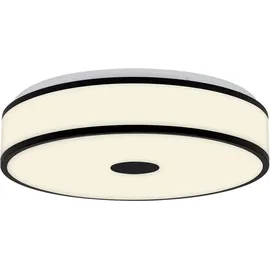 Briloner LED Deckenlampe 1-flammig rund schwarz-weiß 38x9,5 cm