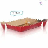 Blanc HYGIENIC Gebäckschalen Papier 500 St. Rot/Gold