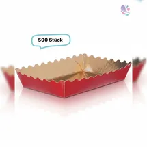 Blanc HYGIENIC Gebäckschalen Papier 500 St. Rot/Gold