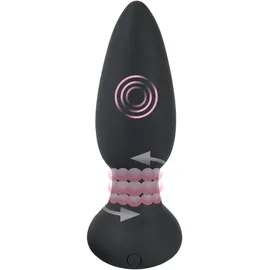 Black Velvets Analplug „RC Rotating Plug“ mit Fernbedienung, schwarz