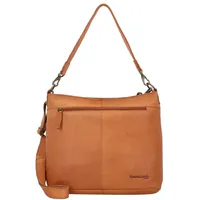 GREENLAND Nature GreenLand NATURE Schultertasche Leder 35 cm braun