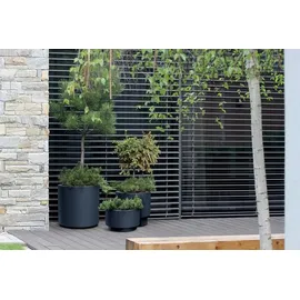 Prosperplast Runder Blumentopf 40 x 40 x 40 cm Weiß