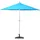 MCW Sonnenschirm halbrund Lorca, Halbschirm UV 50+ Polyester/Alu 3kg ~ 270cm türkis mit Ständer