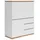 Highboard 100 x 121 x 42 cm Weiß / Eiche