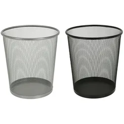 Mojawo Papierkorb Mülleimer Abfalleimer Papiereimer Draht Höhe ca. 30cm 17 L