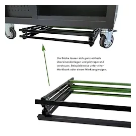 Baumarktplus Klappbock Sägebock Arbeitsbock klappbar 2er Set Traglast 200 kg/Paar Gerüstbock