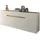 furn.design Sideboard 220 x 87 x 40 cm Weiß / Eiche Wotan