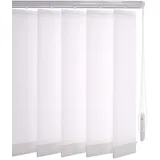 LIEDECO Vertikalanlage Lamellenanlage Lamellenvorhang Vertikaljalousie | Lamellenbreite 127 mm | Höhe 180 cm, oder 250 cm | kürzbar | weiß (180 x 250 cm)