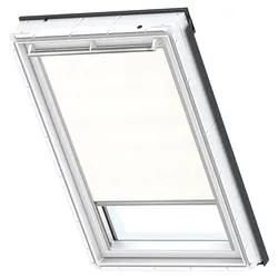 VELUX Sichtschutzrollo mit Haltekrallen RHL MK12 1028 Weiß,Schiene alu