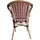 SIT Möbel Armlehnstuhl 2er-Set Rattan-Optik beige-rot Aluminium natur wetterfest | B 56 x 56 x 83 cm 02472-25