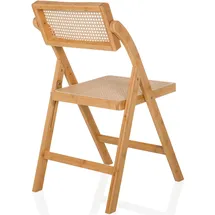 hjh living Klappstuhl TUDELA BAMBOO Bambus Rattan Braun
