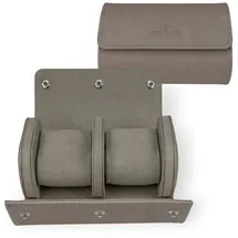 Windrose Uhrenetui Tempora für 2 Uhren Ø max.50 mm Beige