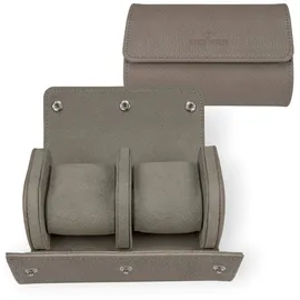 Windrose Uhrenetui Tempora für 2 Uhren Ø max.50 mm Beige