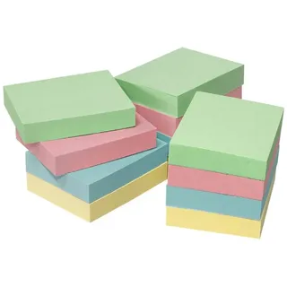 Info Recycling Haftnotizen 5653-88BOX farbsortiert, 12 Blöcke