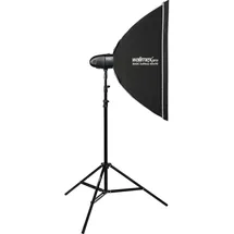 walimex pro Newcomer 300 II Set Single (Set, 300 Ws), Studioblitz, Softbox und Stativ