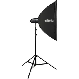 walimex pro Newcomer 300 II Set Single (Set, 300 Ws), Studioblitz, Softbox und Stativ