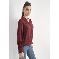 Blusentop HECHTER PARIS Gr. 40, rot (dunkelrot) Damen Blusen mit V-Ausschnitt