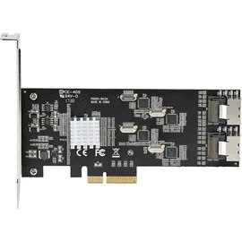 Startech SATA PCIe Controller 8 Port - 6 Gbit/s PCI Express Adapter - PCIe Schnittstellenkarte - PCI-e x4 Gen 2 zu SATA III, HDD/SSD (8P6G-PCIE-SATA-CARD)