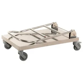 Kongamek Transportwagen Edelstahl 820 x 520 mm weiß klappbar