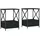 vidaXL Nachtschrank 50 x 41 x 65 cm Schwarz