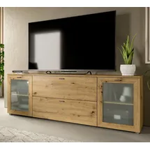 inn.furn Dante TV-Lowboard 180 x 62 x 37 cm Eiche Artisan Kunststoff