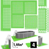 Eyepower Poolmatte grün 1,59 qm