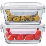 konzept 11 Frischhaltedose transparent 300 ml 2-teiliges Set