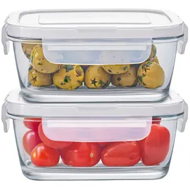 konzept 11 Frischhaltedose transparent 300 ml 2-teiliges Set