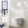 Kronenbach Cube Wand-WC mit WC-Sitz Weiß glänzend