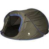 Pop Up Wurf Zelt 3 Personen 240cm - grün - Camping Festival Automatik Trekking