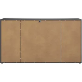 manjana möbel Style 180 x 98,7 x 40 cm Anthrazit / Schwarz