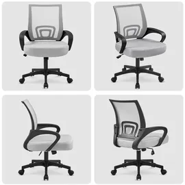 Yaheetech Drehstuhl Mesh Grau