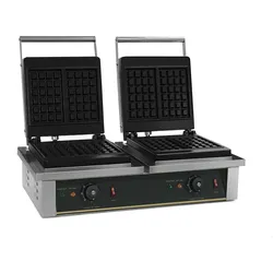 GastroHero Waffeleisen Eco 2 x 2 belgische Waffeln