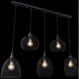 GLOBO Anya 5-flg. 20 cm schwarz Metall