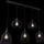 GLOBO Anya 5-flg. 20 cm schwarz Metall