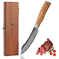 Wakoli Steakmesser 12,5 cm Braun/Olivenholz