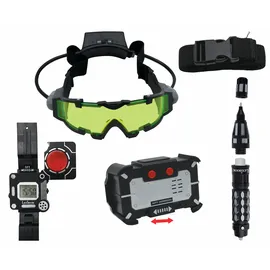Lexibook Lexibook, Spy Mission, Spionage-Komplettset (Stift mit unsichtbarer Tinte, Stimmveränderer, Nachtsichtbrille, Decoder-Uhr), Rollenspiel für Kinder, RPSPY10