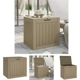 Gartenbox Grau 55,5x43x53 cm Polypropylen - Gartenboxen - Grau - The Living Store