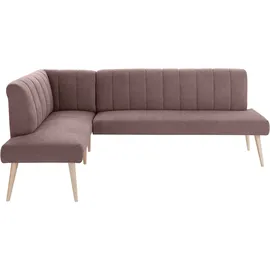 exxpo - sofa fashion Costa 157 x 92 x 245 cm Struktur langer Schenkel rechts hellbraun