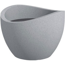 Scheurich Pflanzgefäß Wave Globe Cubo 250 Ø 50 x 31,7 cm stony grey