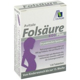 Avitale Folsäure 800 Plus B12+Jod Tabletten