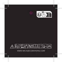 Mica decorations Laterne Yodi paper 18 x 18 cm braun