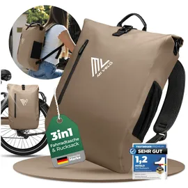 MIVELO 3in1 Fahrradtasche Gepäckträgertasche Rucksack mint