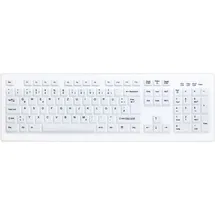 Active Key desinfizierbare Hygiene-Tastatur, Weiß (AK-C8100F-U1-W/CH)