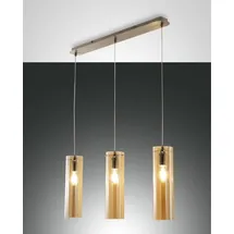 Fabas Luce Sintesi 3-flg. 60W Durchmesser 60 cm rund amber