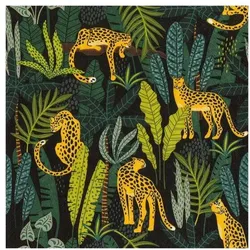Papstar Servietten mit Motiv Leopard 3-lagig 20 Stück mehrfarbig, 33x33 cm